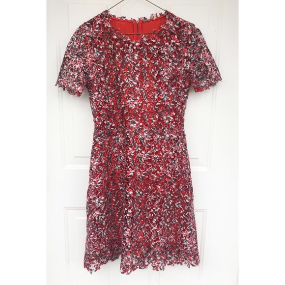 elie tahari ophelia lace sheath dress